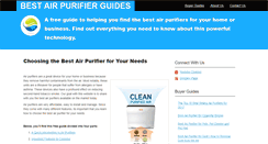 Desktop Screenshot of bestairpurifiersguide.com