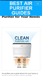 Mobile Screenshot of bestairpurifiersguide.com